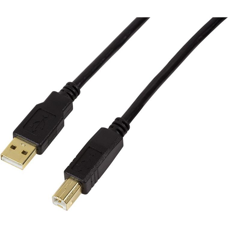 LogiLink USB A - B (10 m, USB 2.0), USB Kabel