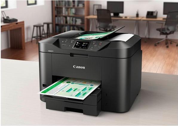 Produktbild Canon MAXIFY MB2755 Schwarz A4 MFP Farb Drucker drucken kopieren scannen fax Wlan Lan Cloud-Link (Tintenpatrone, Schwarz-Weiss)