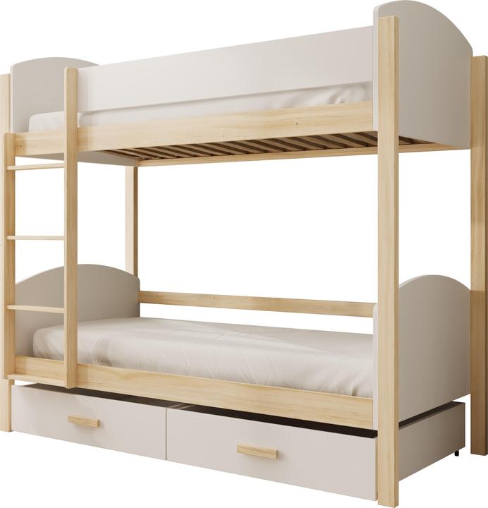 Produktbild ADRK Furniture Kinder-Etagenbett Jori 200x90 mit Matratze (200 x 90 cm)