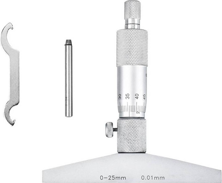 Actual product image Dasqua Depth micrometer with interchangeable rod, 0-75 mm (mm)
