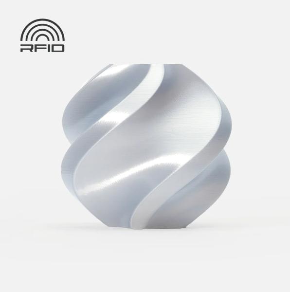 Image du produit Bambu Lab PLA Silk - Argent - 1.75mm (PLA, 1.75 mm, Argent)