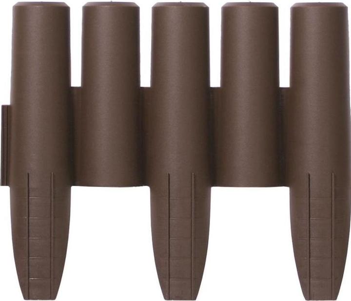 Produktbild Prosperplast Palisade 2,7 m Beetumrandung Rasenkante Randstein Kantenstein, braun, 31 x 28 x 26,6 cm (270 cm)