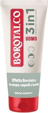 Produktbild Borotalco 3-in-1 Dusch-Shampoo für Männer Moschusduft Dermatologisch getestet 200ml (200 ml, Flüssiges Shampoo)