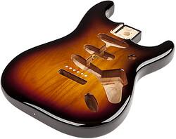 Produktbild Fender Classic Series 60&aposs Stratocaster SSS Alder Body 3-Color Sunburst losse elzenhouten body voor ele (E-Gitarre, Erle)