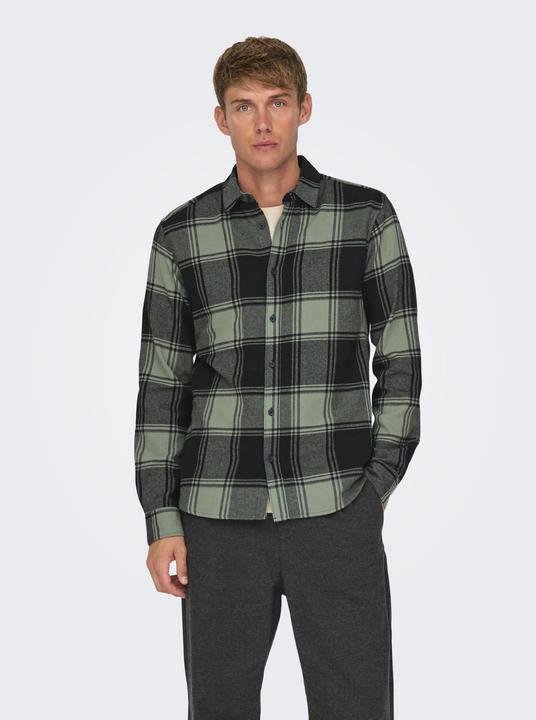 Produktbild Only & Sons Slim Fit Hemdkragen Hemd Hemd (XL)