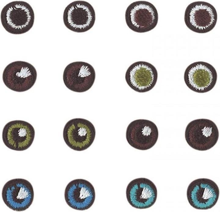 Actual product image Glorex Iron-on picture eyes 0.9 cm (8 pcs.)