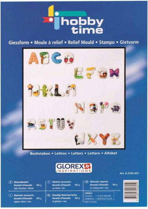 Produktbild Glorex Giessform Buchstaben