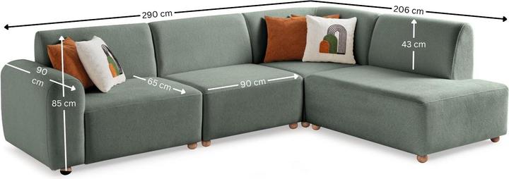 Produktbild Homitis S-Loft Right Corner Sofa (Ecksofa)