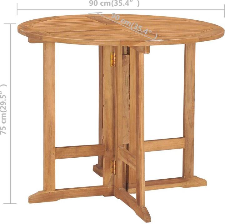 Produktbild vidaXL Gartenmöbel-Set (90 x 75 cm)