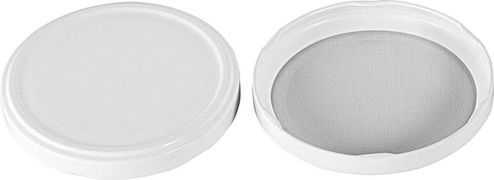 Actual product image Dosen-Zentrale Twist-off lid pasteurization resistant Ø89mm white (6 pcs., 0.10 l)