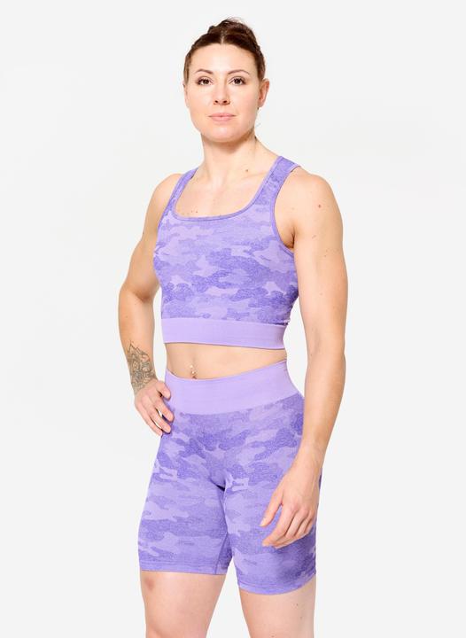 Immagine prodotto Domyos Crop Top - violett camouflage (S)