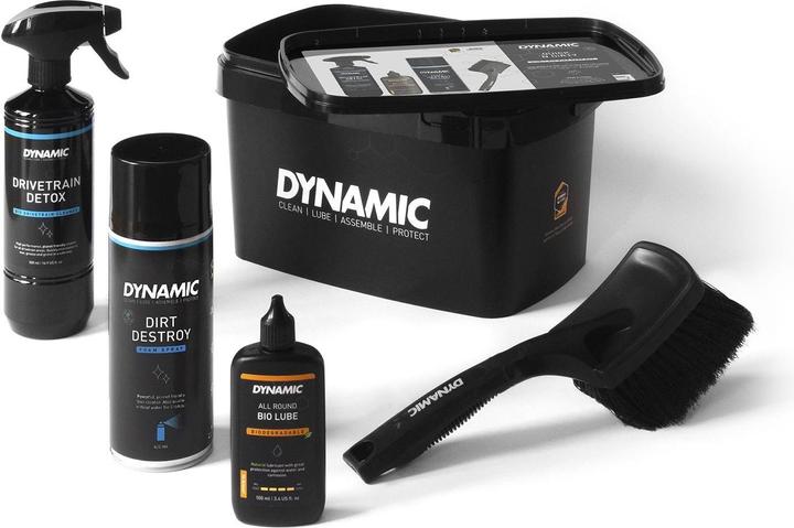 Actual product image Dynamic Bike Care Quick 'n Dirty (1000 ml, Brush, Bicycle cleaner, Care set, Chain oil)