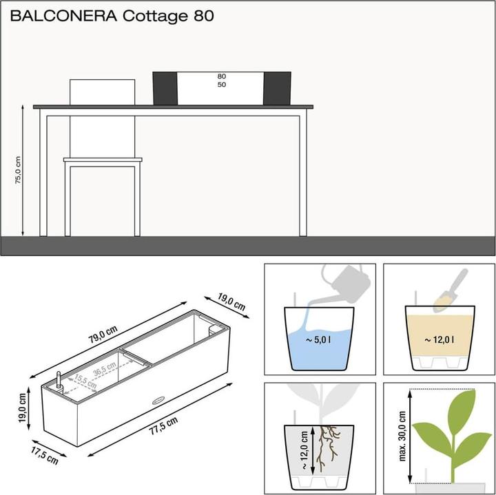 Produktbild Lechuza Balconera Cottage (19 cm)