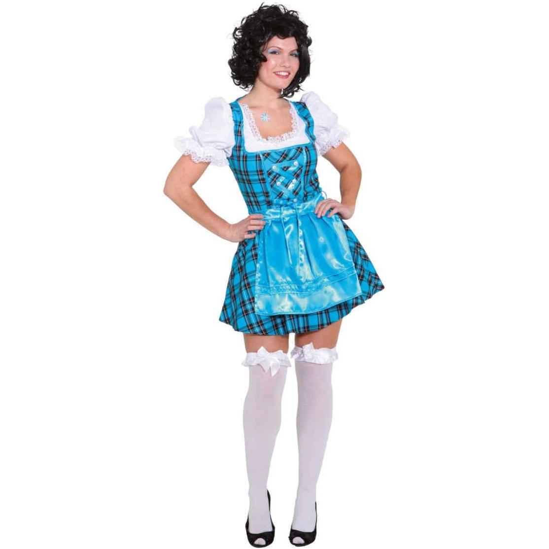 Thumbnail - Orlob Dirndl kurz, türkis-kariert 38 (38)