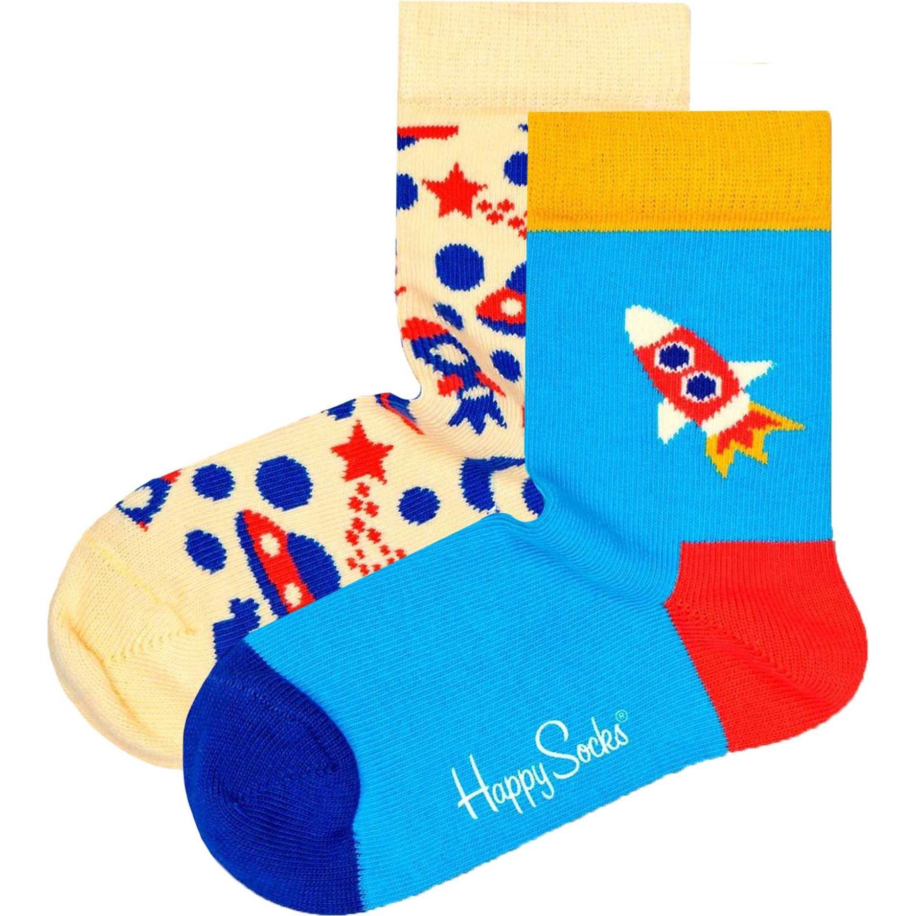 Thumbnail - Happy Socks, Unisex, Socken, Socken Casual Bequem sitzend, Gelb, (2er Pack, 13 - 21)