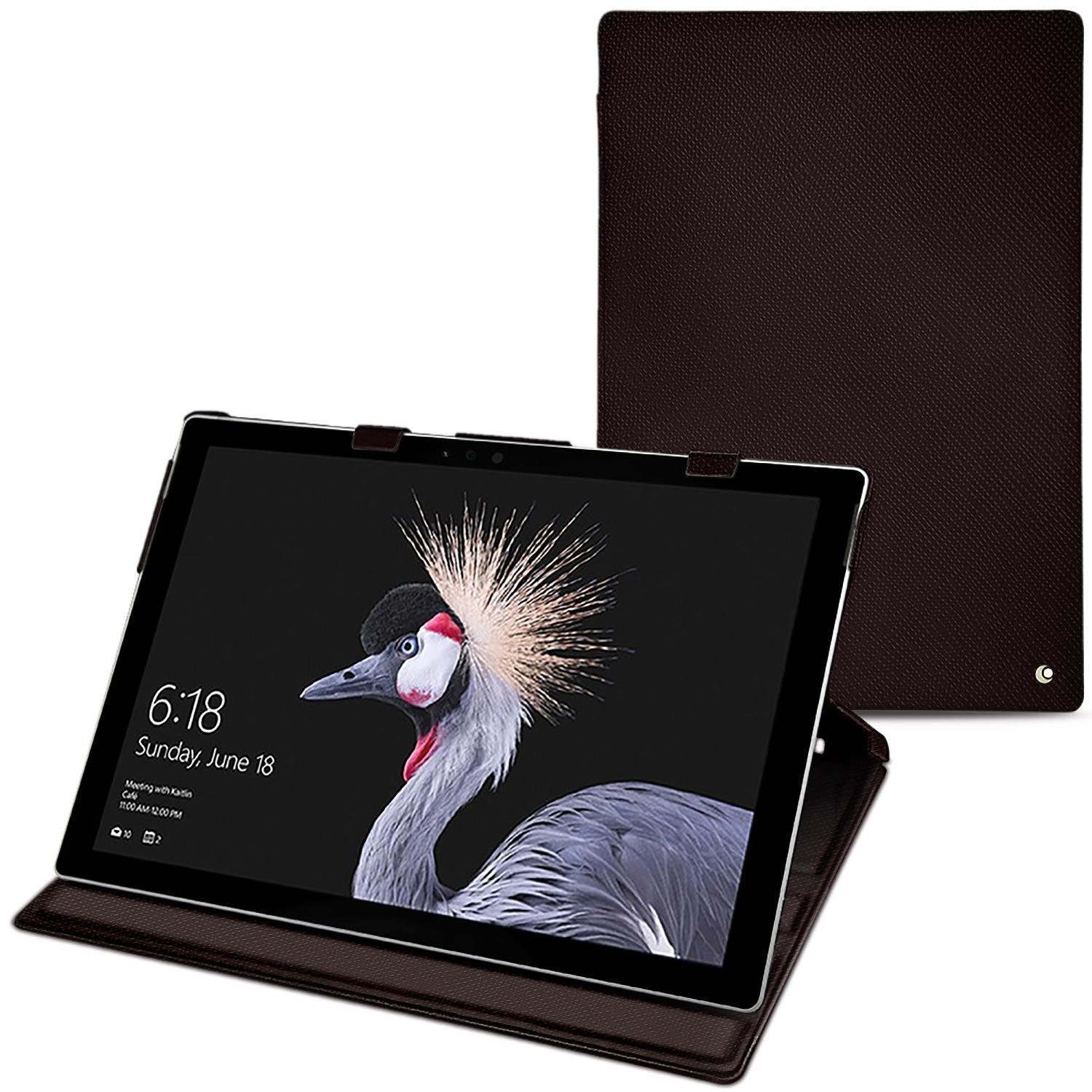 Noreve Lederschutzhülle (12.30", Microsoft), Notebooktasche, Braun