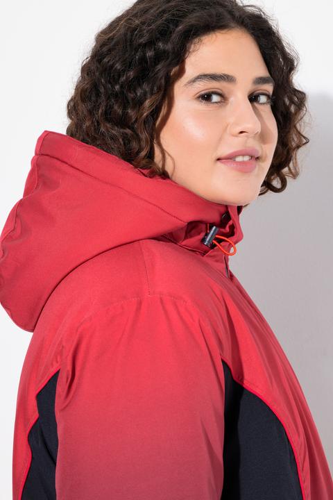 Immagine prodotto Ulla Popken Giacca Performance impermeabile con gradiente di colore e paraneve (50, 52)