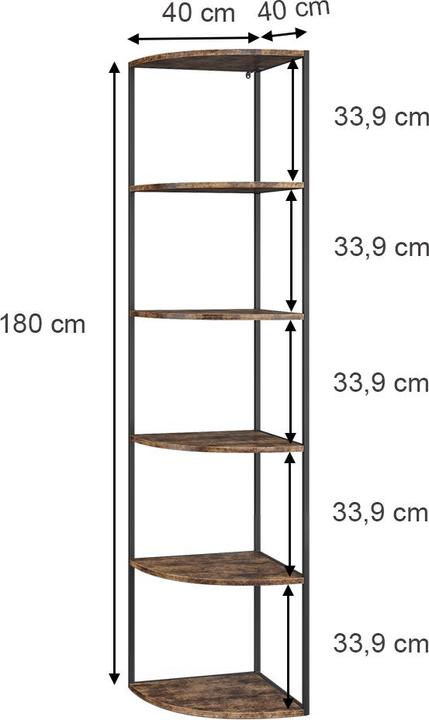 Actual product image Vicco Fyrk (40 x 40 x 180 cm)