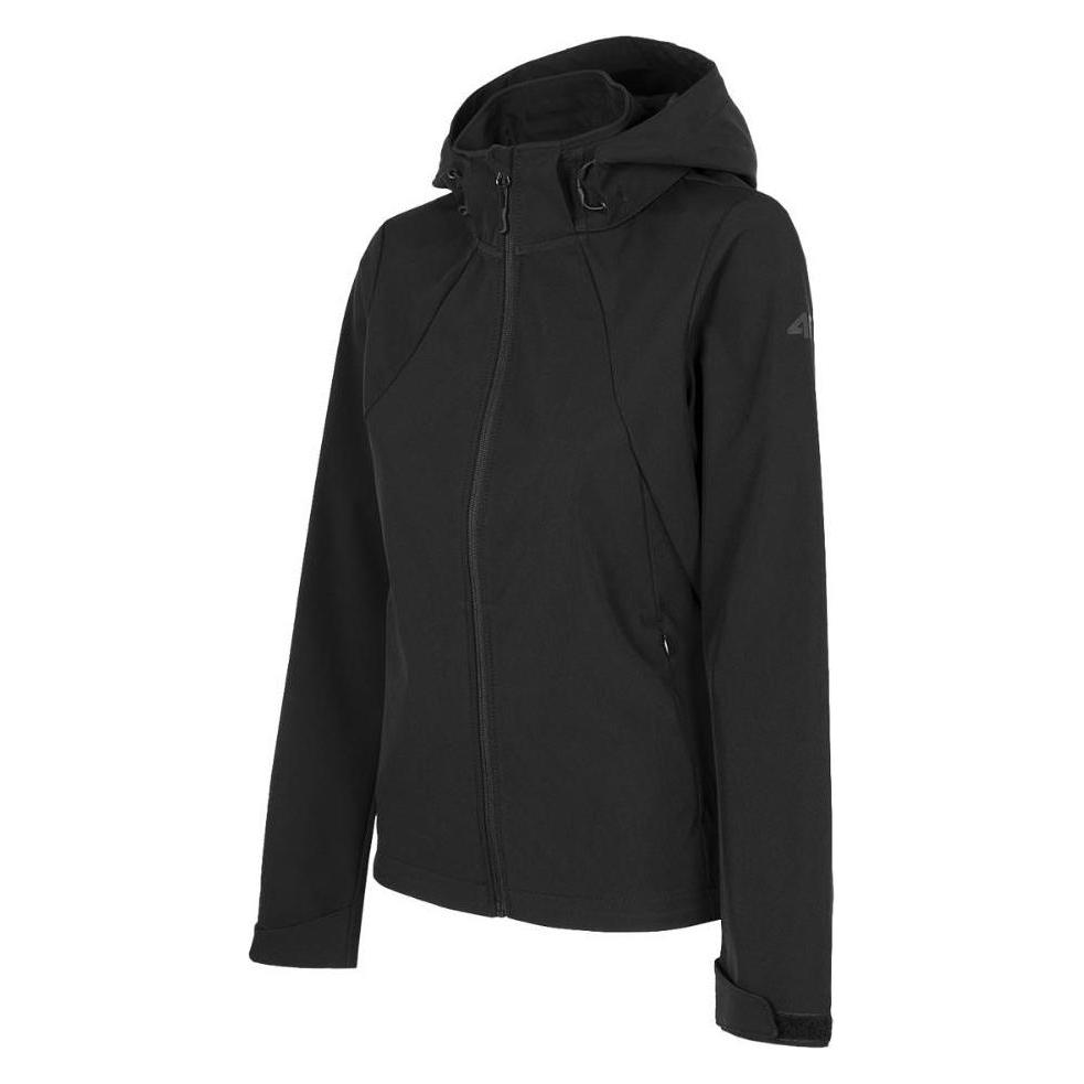 4F, Damen, Outdoorjacken, Damen Softshelljacke Tiefschwarz H4Z22 SFD001 20S (S) (S), S