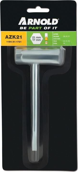 Actual product image Arnold Candle Wrench (Scarifier, Lawn mower, Chainsaw, Weed whacker, Garden machinery tools)