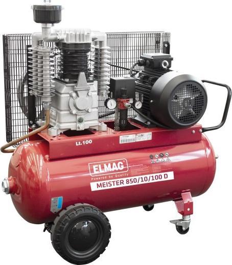 Image du produit Elmag - Kompressor, 578 l/min, 400 Volt, 10 Bar, MEISTER 850/10/200 D (10 bar, 200 l)