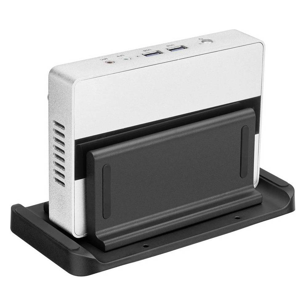 MyWall Halterung Für Mini Pc‘s (3 kg), Monitor Halterung, Schwarz
