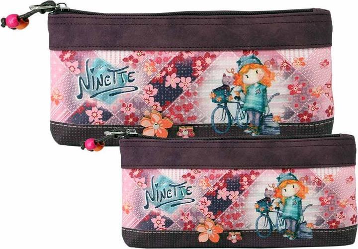 Actual product image Forever Ninette Set of Two Toiletry Bags Bicycle
