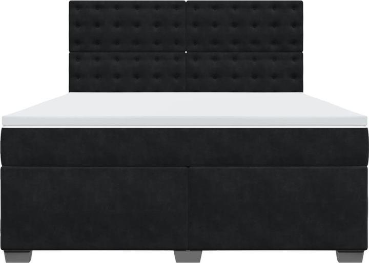 Produktbild vidaXL Bo x springbett mit Matratze 180 x 200 cm Samt (180 x 200 cm)