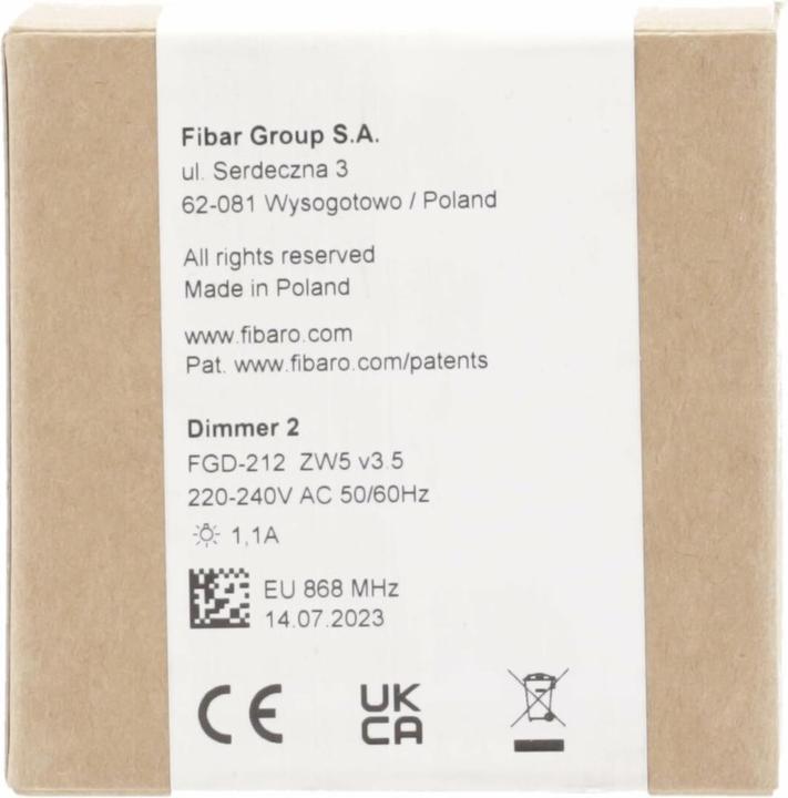 Produktbild Fibaro Universaldimmer 2 250W