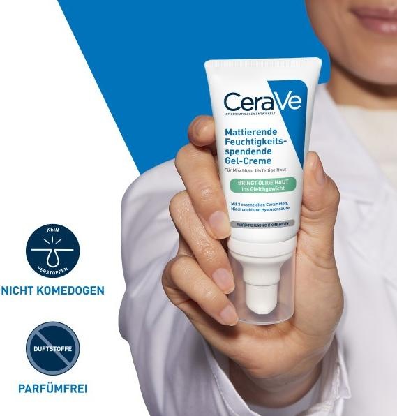 Image du produit CeraVe Gel-crème hydratant (52 ml, Gel visage, Crème 24h)
