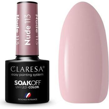 Claresa, Nagellak, 113 Nude UV Nagellak 5ml (Naakt, Semi-permanente vernis)
