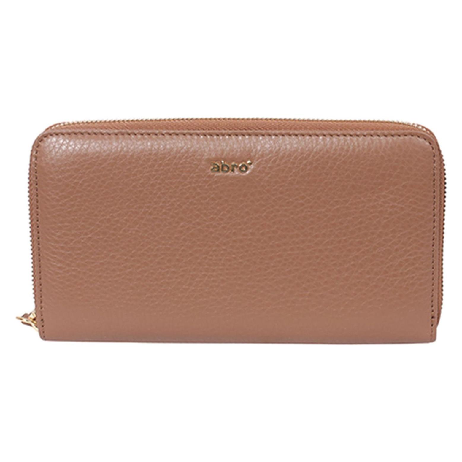 Abro, Damen, Portemonnaie, Leather Dalia Wallet, Braun