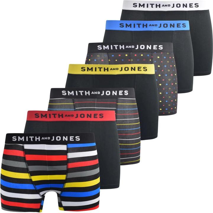 Actual product image Universal Textiles Mens Leland Assorted Designs Boxer Shorts (Pack of 7) (XL, pack of 7)