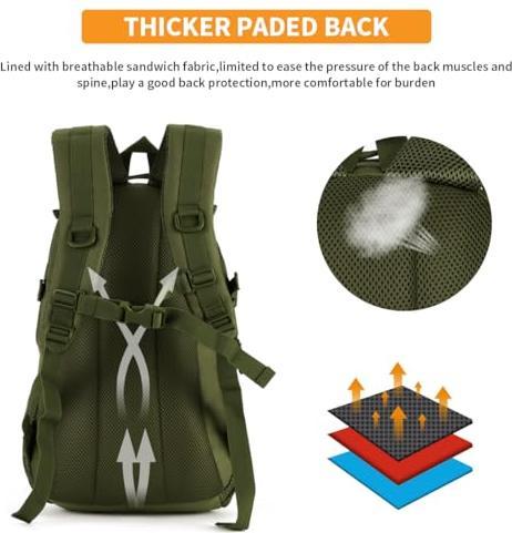 Produktbild Only-Bags.Store Taktischer Rucksack Schultasche Militär Schulranzen Tagesrucksack wasserdicht Mini Erwachsene (25 l)