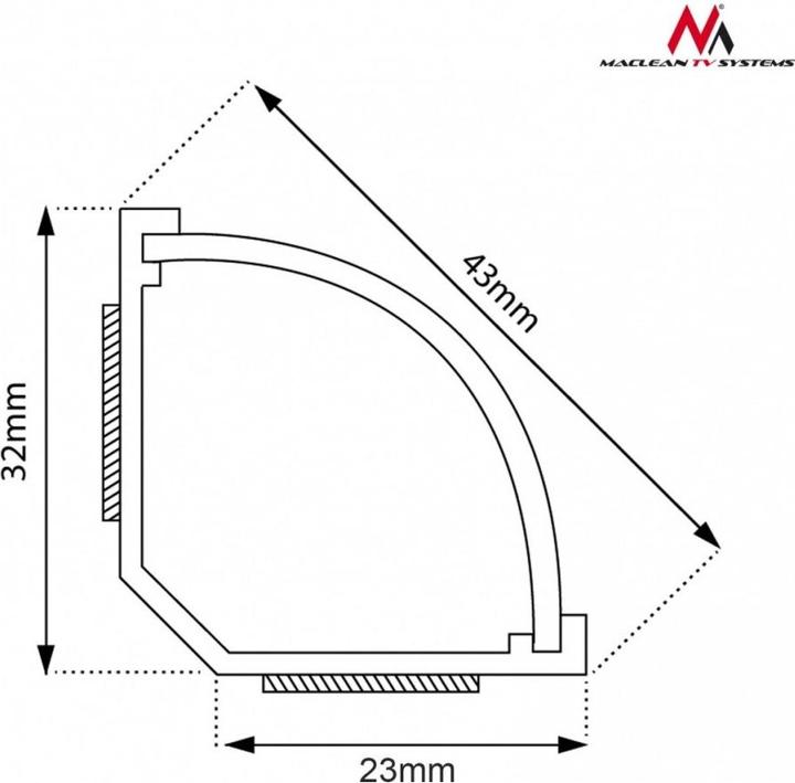 Actual product image Maclean MCTV-575 - Cable duct (Cable conduit, 150 cm)