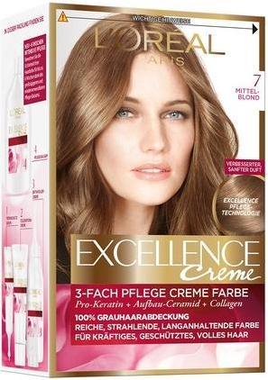 L'Oréal Paris Excellence Creme Hair Color 7 Medium Blonde (7 Medium Blonde)