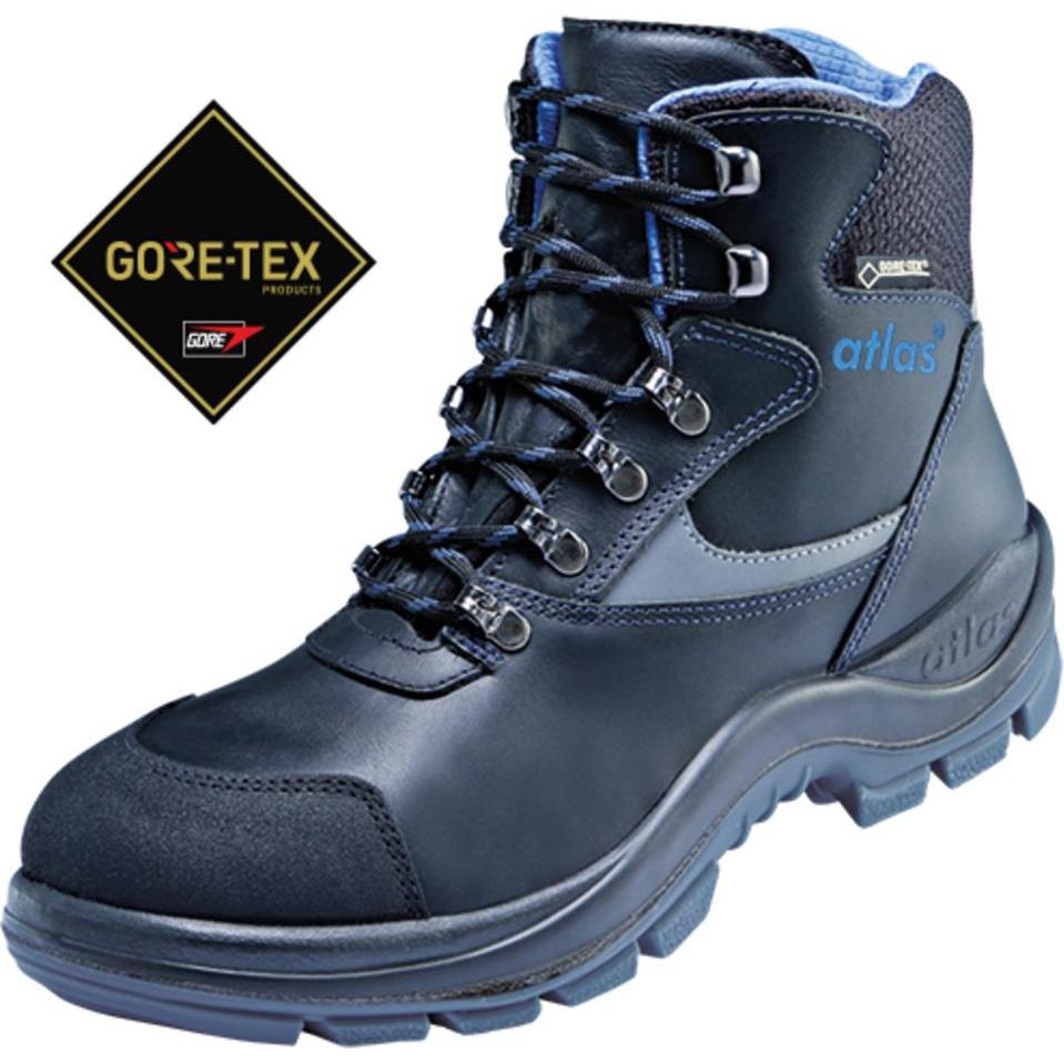 Atlas, Sicherheitsschuhe, Sicherheitsstiefel GTX 535 XP GoreTex, S3, schwarz, Weite 12, Grösse 46 (S3, 46)