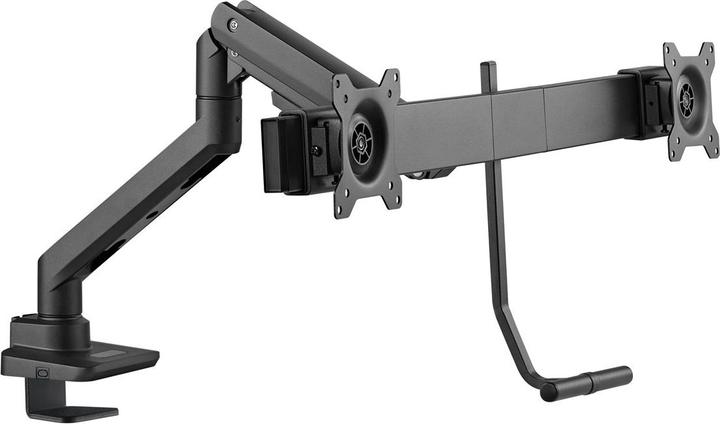 Actual product image Goobay Doppel-Monitorhalterung Office, schwarz (Table, 32", 18 kg)