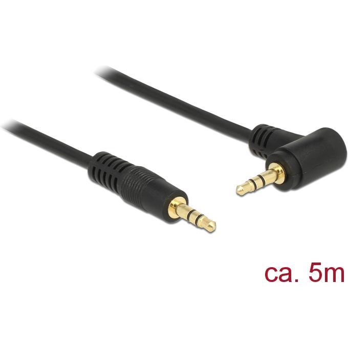 Delock Klinkenkabel 3 Pin Stecker > Stecker (5 m), Audio Kabel