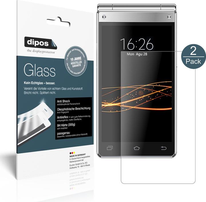 Brotect Pellicola In Vetro Ibrido Opaco (Anti-Riflesso) Per Sony Xperia XA1 – Durezza 9H, Anti-Impronta, Made In Germany - 3