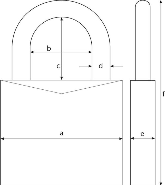 Actual product image Abus Padlock 64TI / 40