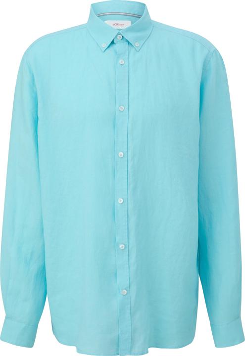 Produktbild s.Oliver Hemd Leinenhemd mit Button-Down-Kragen (XXL)