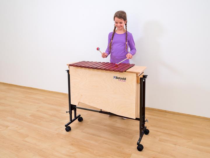 Produktbild Betzold Musik Bass-Xylophon + Ständerwagen (Xylophon)
