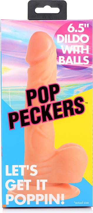 Produktbild Pop Peckers Poppin Dildo 16.5 cm - Beige
