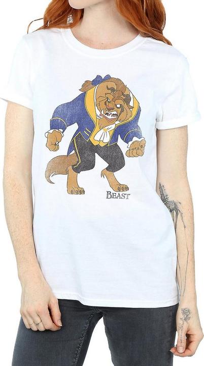 Actual product image Beauty And The Beast Womens/Ladies Classic Cotton Boyfriend T-Shirt (3XL)