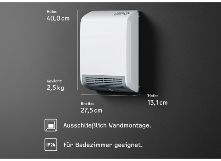 Produktbild Stiebel Eltron Heizlüfter CK 20 trend LCD, 2kW für 25m², TÜV geprüft, LC-Display (2000 W)