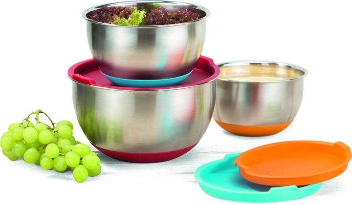 Immagine prodotto Genius Set di ciotole in acciaio inox (22 cm, 3 l, 3 x)
