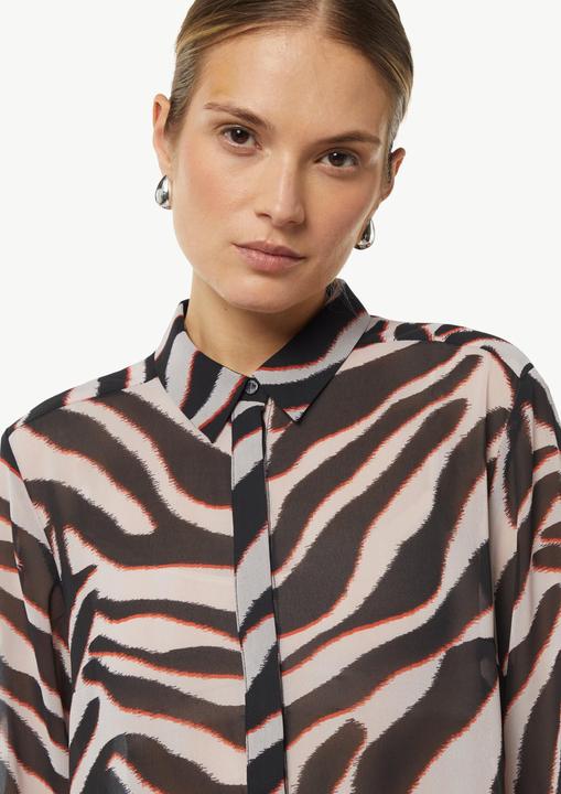 Produktbild Comma Bluse Chiffon-Bluse mit Hemdkragen (32)