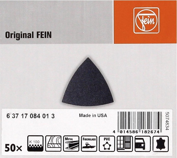 Produktbild Fein Deltaschleifpapier mit Klett (100)
