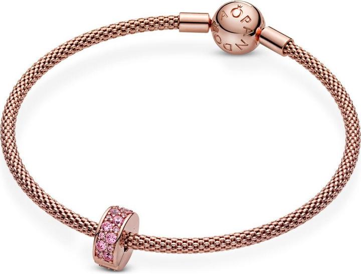 Immagine prodotto Pandora Clip Pavé Shine Pink in Rosé (Argento 925, Gioiello)